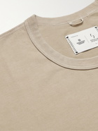 REIGNING CHAMP - Ryan Willms Garment-Dyed Printed Cotton-Blend Jersey T-Shirt - Brown