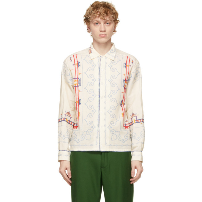 Photo: Bode Off-White Sibui Pagoda Shirt