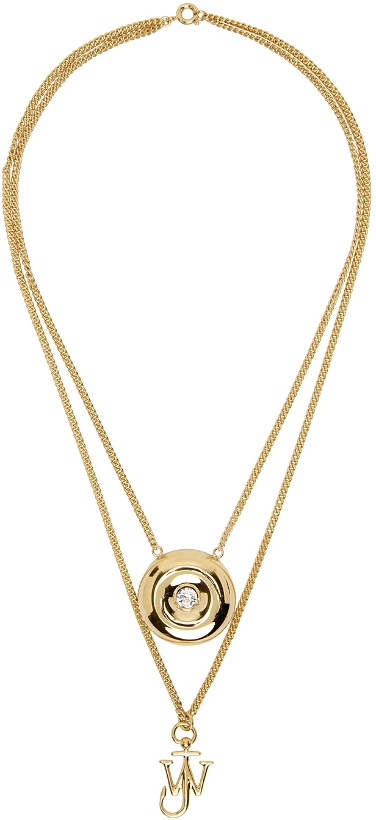 Photo: JW Anderson Gold Layered Bumper Moon Necklace
