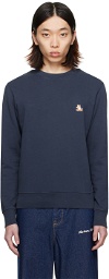 Maison Kitsuné Navy Chillax Fox Sweatshirt