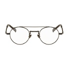 Yohji Yamamoto Black Braided Round Glasses