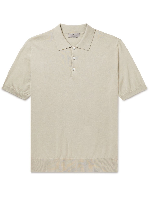 Photo: Canali - Cotton Polo Shirt - Gray