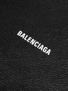 Balenciaga - Logo-Print Full-Grain Leather Pouch