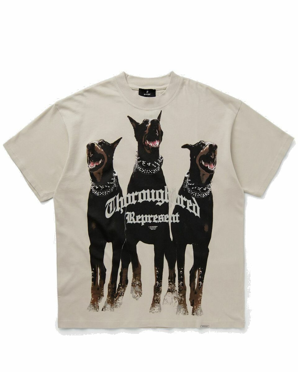 Photo: Represent Thoroughbred T Shirt Beige - Mens - Shortsleeves