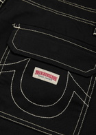 True Religion Straight-leg Twill Cargo Trousers Black