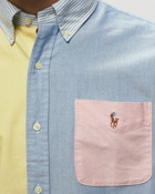 Polo Ralph Lauren Cubdpppks Long Sleeve Sport Shirt Blue/Yellow - Mens - Longsleeves