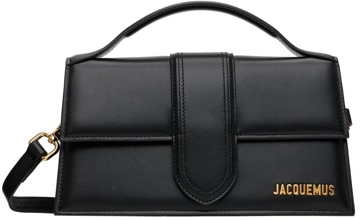 Photo: JACQUEMUS Black Le Papier ‘Le Grand Bambino’ Top Handle Bag