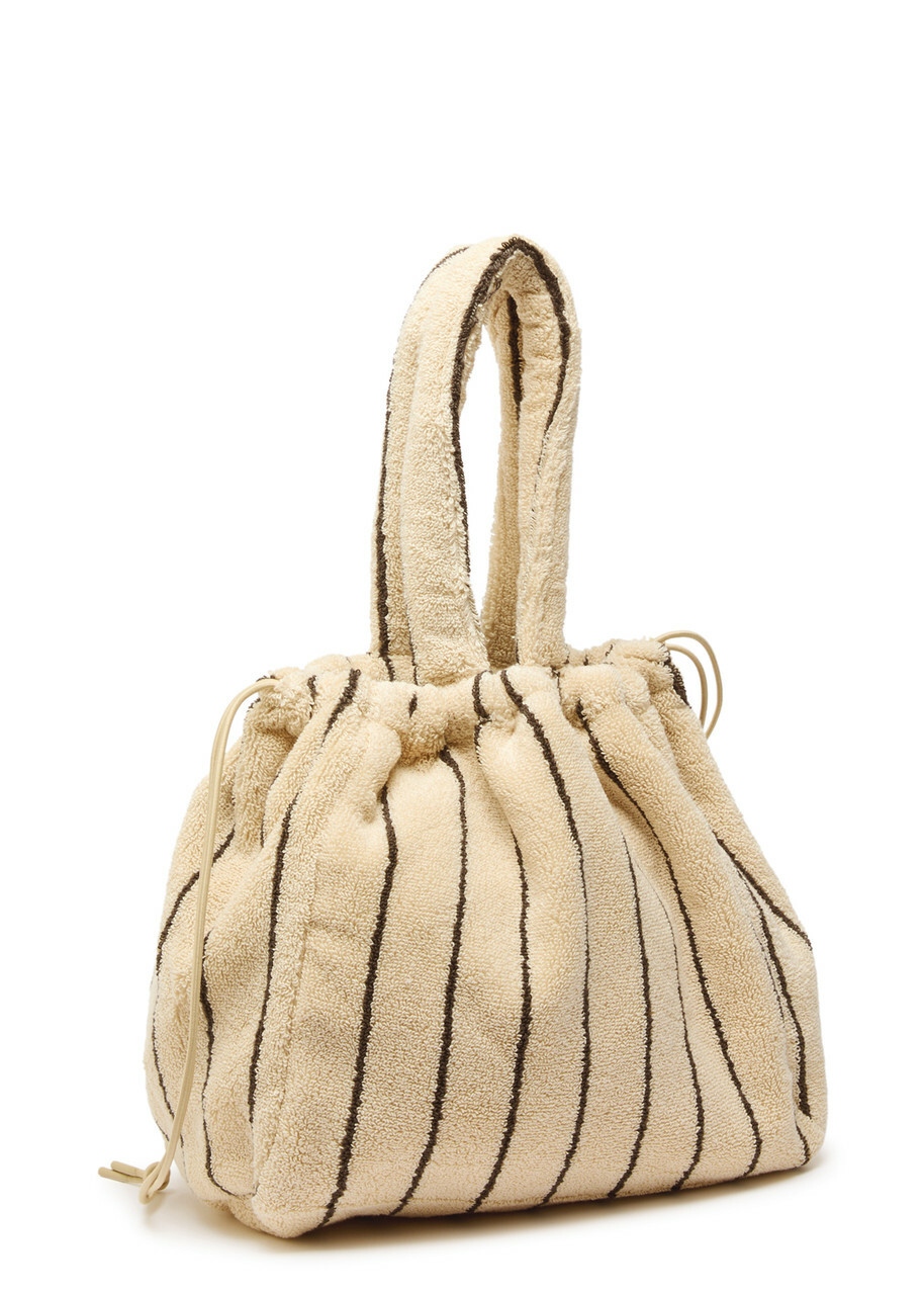 Bongusta Naram Small Striped Terry bag - Cream - One Size