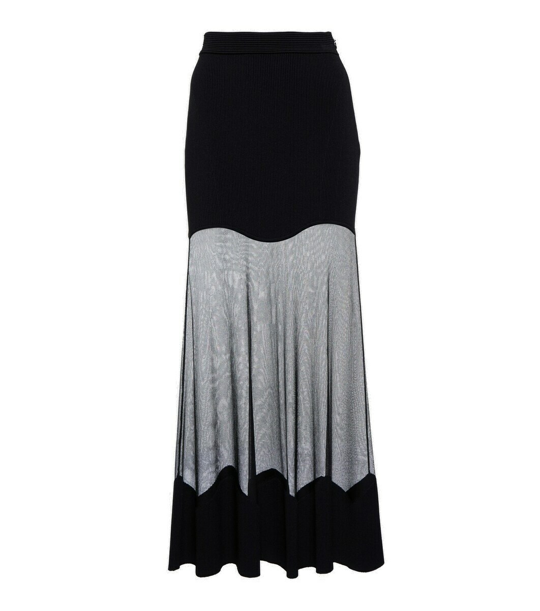スカート Alexander Mcqueen Black Canvas Skirt Women's Buttoned Pencil Skirt in Black | Alexander McQueen US