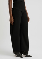 A.W.A.K.E Mode Wide-leg Crepe Trousers Black 16 (UK16 / XL)