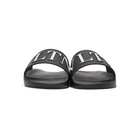 Valentino Black and White Valentino Garavani VLTN Slides