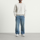 Foret Men's Noon Crew Neck Sweatshirt in Snow Melange