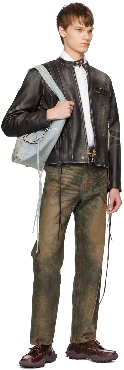 EYTYS SSENSE Exclusive Brown Damon Leather Jacket