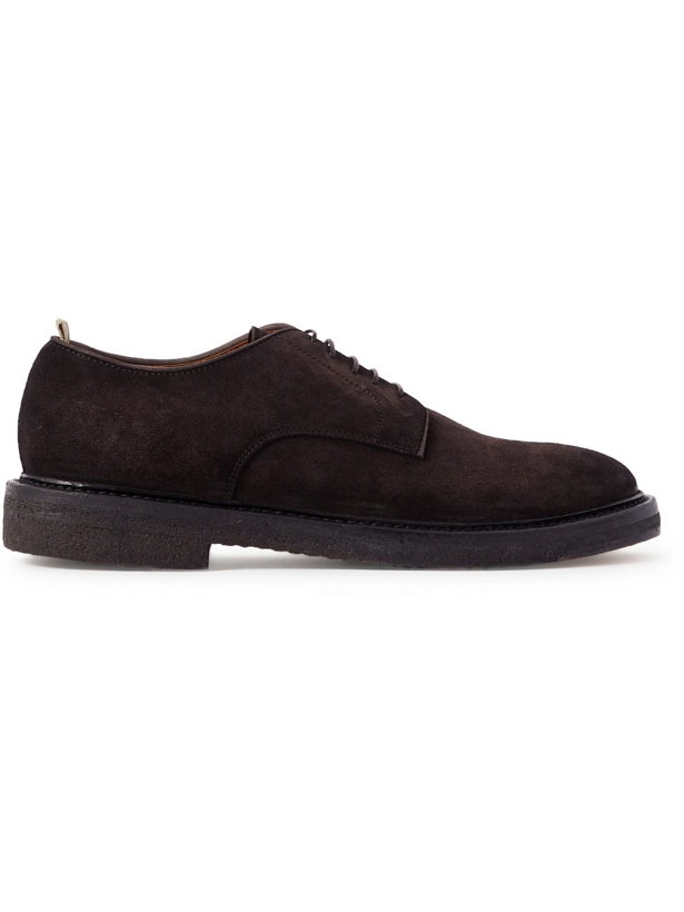 Photo: OFFICINE CREATIVE - Hopkins Suede Derby Shoes - Brown