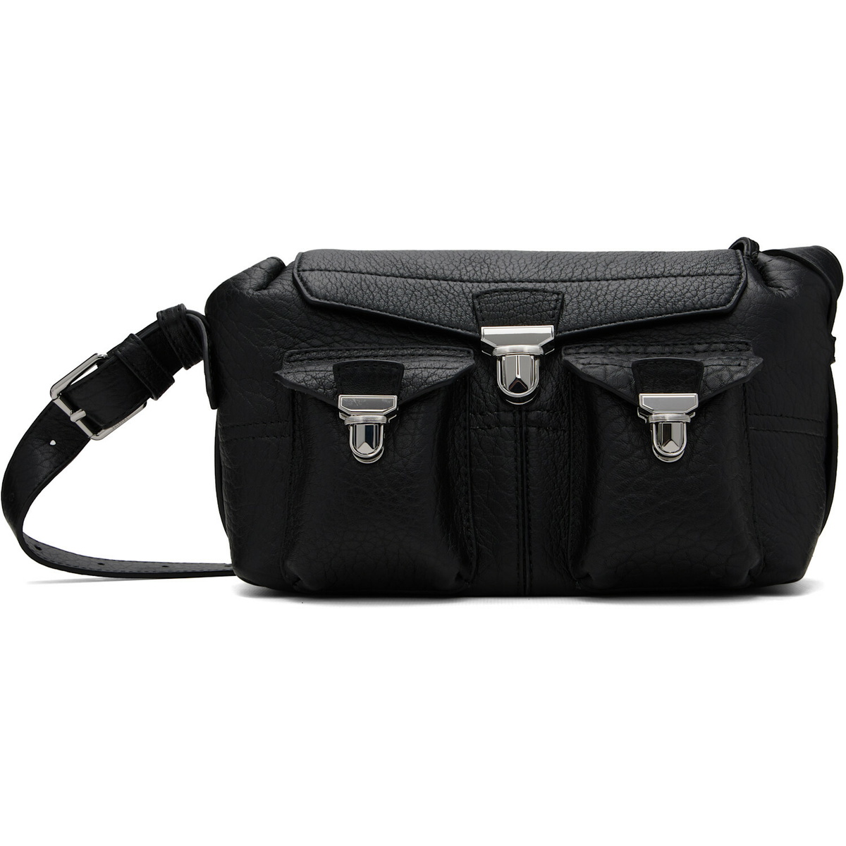 LEMAIRE Black Bubble Lambskin Mini Soft Gear Bag