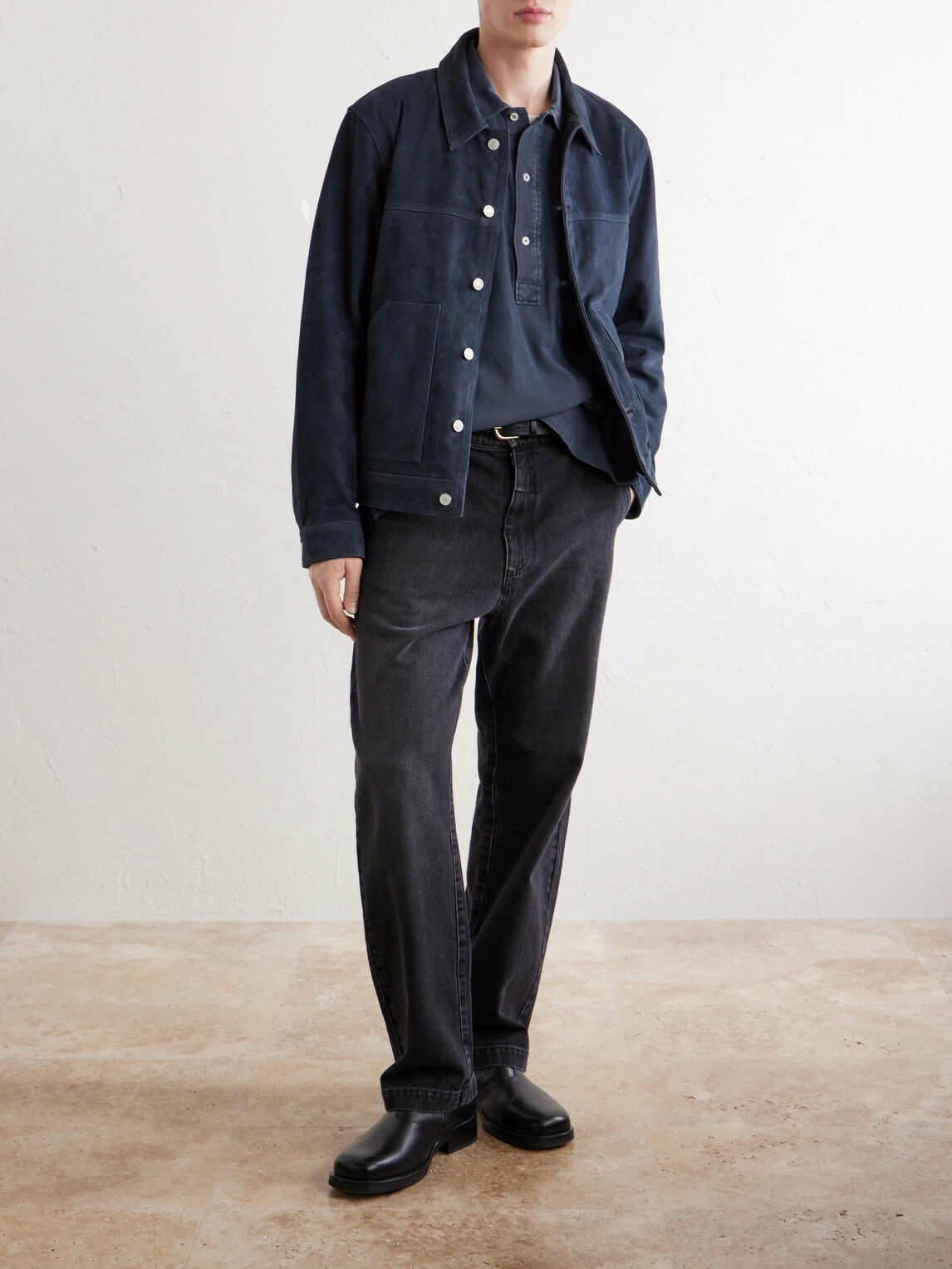 Officine Générale - Loki Suede Jacket - Blue