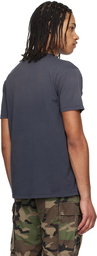 RRL Blue Garment-Dyed Pocket T-shirt