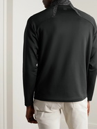 Peter Millar - Merge Elite Printed Shell and Stretch-Jersey Golf Jacket - Black