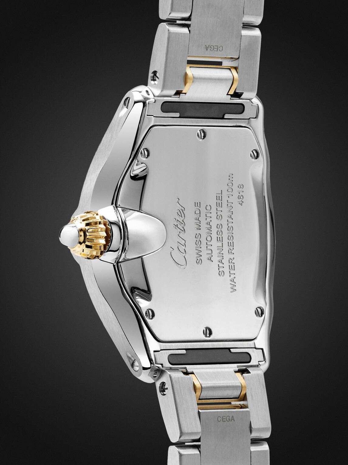 Cartier - Roadster de Cartier Automatic 42.5mm Interchangeable 18-Karat Gold, Stainless Steel and Alligator Watch, Ref. No. CRW2RD0009