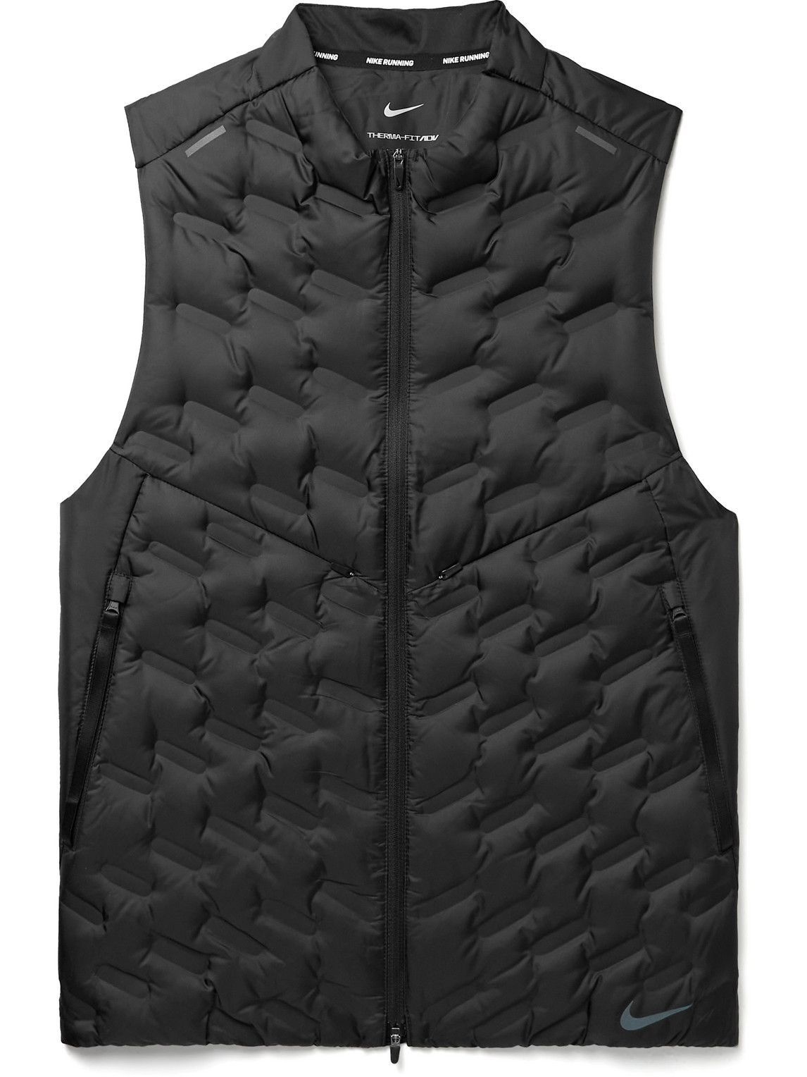 Photo: Nike Running - Quilted Therma-FIT ADV Down Gilet - Black