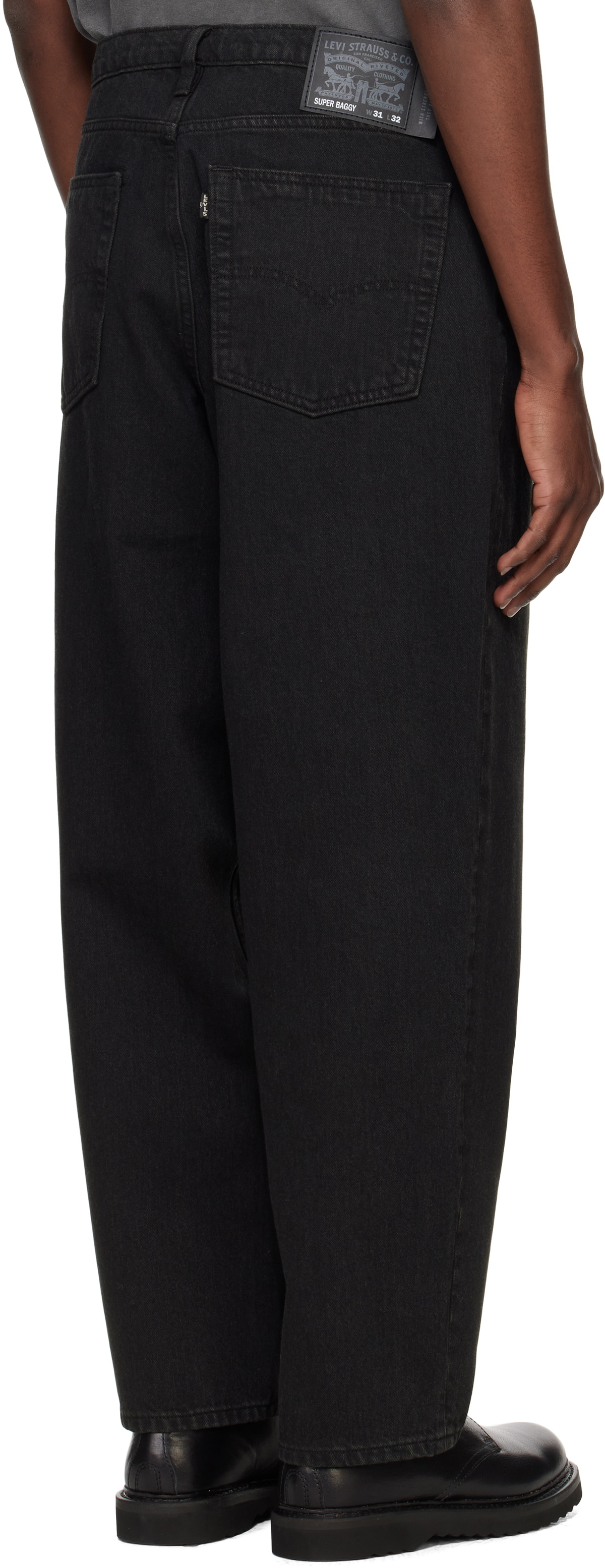 Levi's Black Skateboarding Super Baggy Jeans