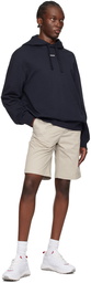 Hugo Navy Bonded Hoodie