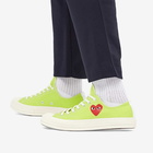 Comme des Garçons Play X Converse Chuck Taylor 70 Ox Sneakers in Green