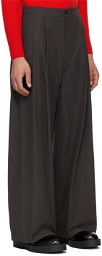 AMOMENTO Gray Wide Trousers