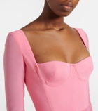 Alex Perry Semi-sheer mesh gown