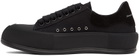 Alexander McQueen Black Deck Plimsoll Sneakers
