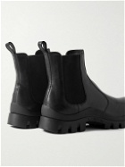 The Row - Greta Textured-Leather Chelsea Boots - Black