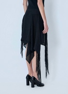 Yohji Yamamoto Asymmetric Fringe Skirt