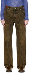 Andersson Bell Brown Brick Curve Jeans