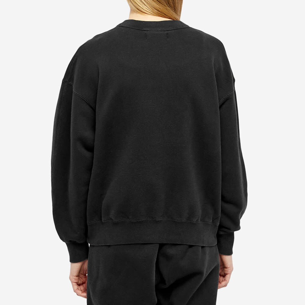 Air Jordan Women's W Wordmark Fleece Crew Sweat in Black/Gym