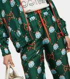Gucci - Logo silk sweatpants
