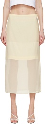 Sportmax Off-White Amico Midi Skirt