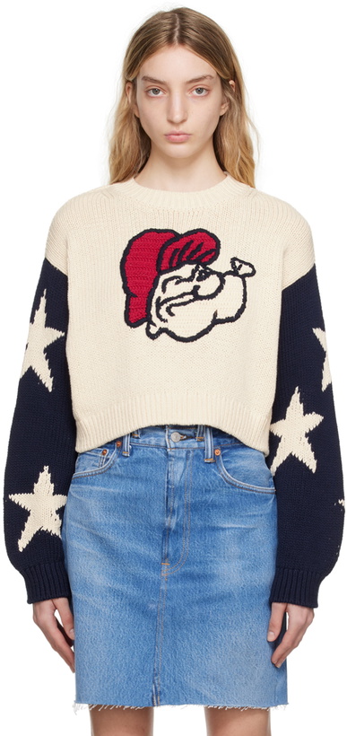 Photo: Re/Done Off-White 50s Classic Sweater