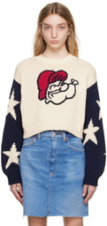 Re/Done Off-White 50s Classic Sweater