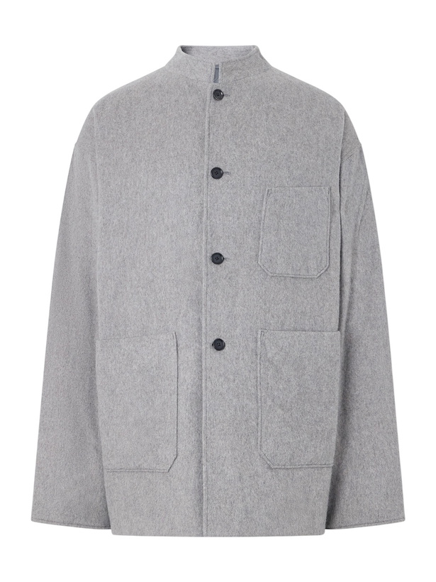 Photo: Kaptain Sunshine - Brushed Wool and Cashmere-Blend Flannel Jacket - Gray
