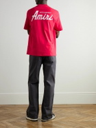 AMIRI - City Logo-Print Cotton-Jersey T-Shirt - Red