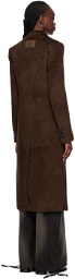 lesugiatelier Brown Single-Breasted Coat
