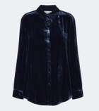 Asceno London velvet shirt