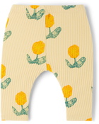 Bobo Choses Baby Yellow Wallflowers All Over Lounge Pants