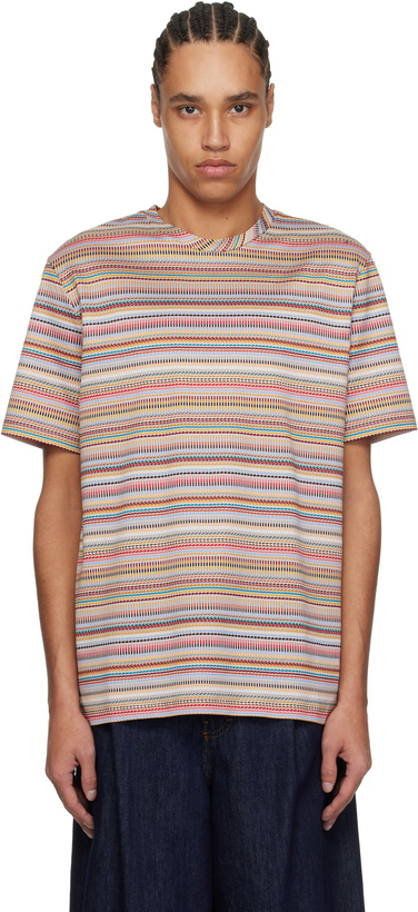 Photo: Paul Smith Multicolor Mixed 'Signature Stripe' T-shirt