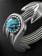 Jacques Marie Mage - Natrona Limited Edition Sterling Silver and Apache Blue Turquoise Ring - Silver