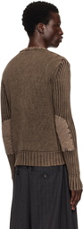 VAQUERA Brown Rib-Knit Sweater