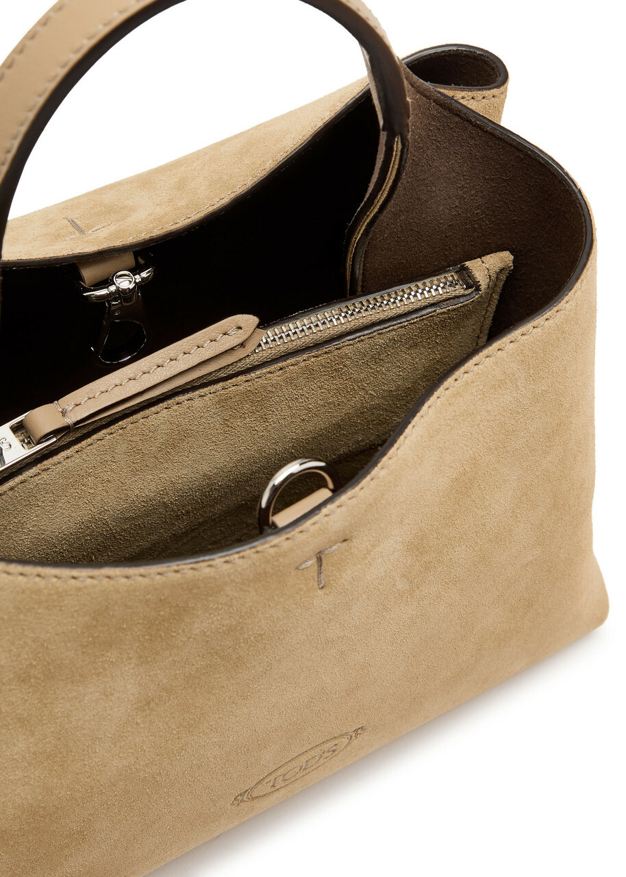 Tods Suede top Handle bag - Tan - One Size