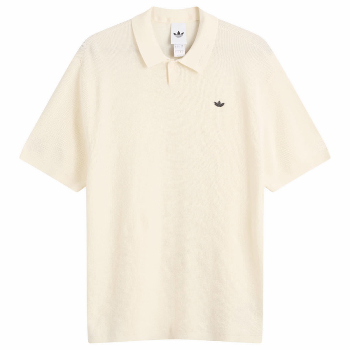 Photo: Adidas Men's Polo Shirt in Cream White
