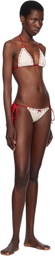 Frankies Bikinis Off-White Bella Hadid Edition Nick Triangle Bikini Top