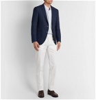 HUGO BOSS - Raye Slim-Fit Unstructured Wool, Linen and Silk-Blend Blazer - Blue